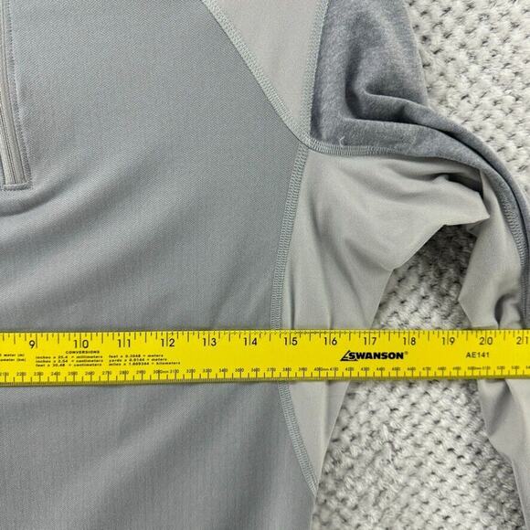 The North Face Layering Sweater Top S Gray 1/4 Zip Pullover Thumbholes Flashdry - Picture 13 of 16